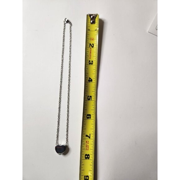 Heart-Shaped silver tone Cremation Necklace With Chain & Instructions - Picture 7 of 8